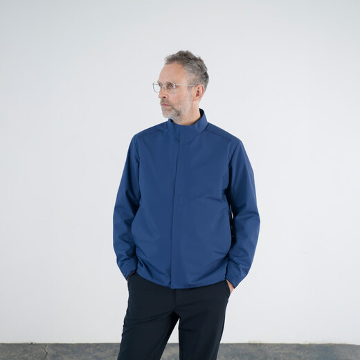 CARE OF LORD Navigator Series Spring and Autumn Men's Stand Collar Casual Jacket Weatherproof 765301 Extreme Night Black M