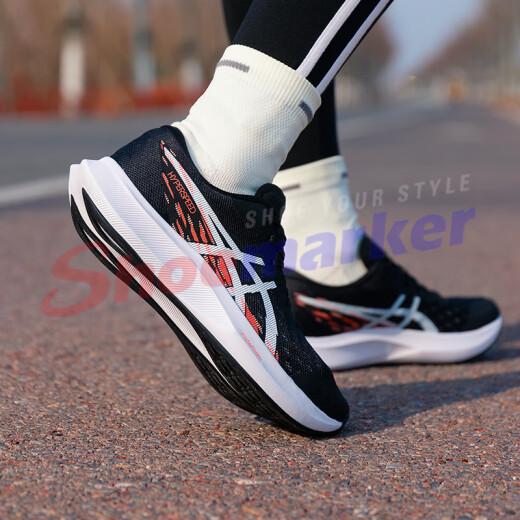 ASICS (ASICS) Laufschuhe Frauenschuhe 2025 Sommer Neue Hyperspeed 4 Rennschuhe Polsterunterstützung Sportschuhe 1012B677-001 Schwarz Orange 38