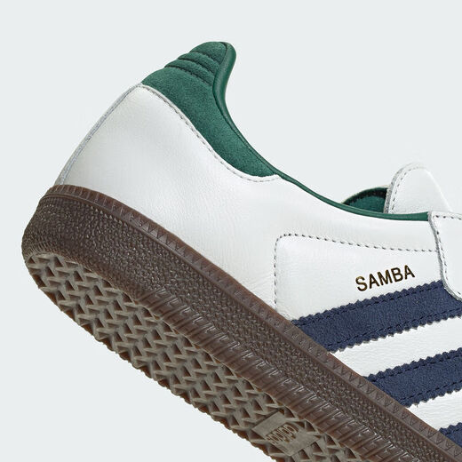 Adidas Clover Shoes Men's Shoes Women's Shoes Summer New SAMBA Low-top Cushioning Sports Shoes Lightweight Breathable Casual Shoes IH4882 White/Green/Dark Blue 40.5