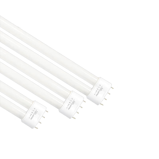 Guan'an fluorescent tube fluorescent bracket lamp double tube three primary color H-type four-pin plug supermarket classroom garage lighting 55W white light next day delivery