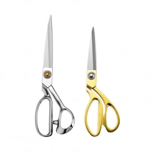 Bofu stainless steel alloy tailor scissors 10 inches 8 inches special large scissors for sewing tailor cutting cloth 25 cm silver tailor scissors - material upgrade version