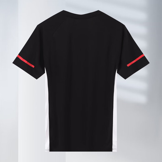 
2025 new spring badminton uniform men and women short-sleeved competition suit quick-drying breathable sports competition training suit 7028 white men's top 2XL