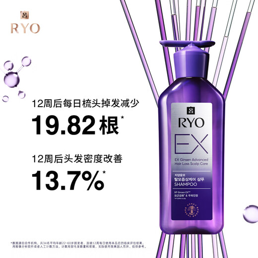 吕防脱吕固发防脱洗发水强韧发根无硅油生姜洗发膏400ml