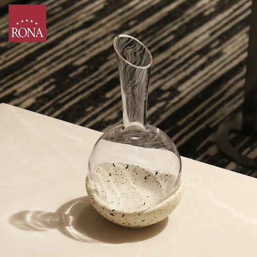 Lorna Lorna Pinot Noir Decanter Handmade Crystal Glass Special Decanter Bottle Terrazzo Ice Bottom Luxury Gift Swan Noble Series Pinot Noir Decanter 850ml