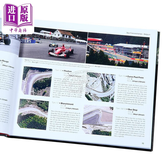 俯瞰一级方程式赛道 高清卫星摄影下的传奇赛道 英文原版 Formula One Circuits Bruce Jones 摄影图集