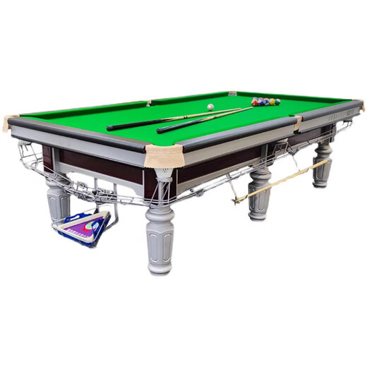 Wulang billiard table standard Chinese eight-ball club billiard hall commercial table marble household black eight billiard table 9 feet 1.0 steel warehouse high with 4.5 thick bluestone plate