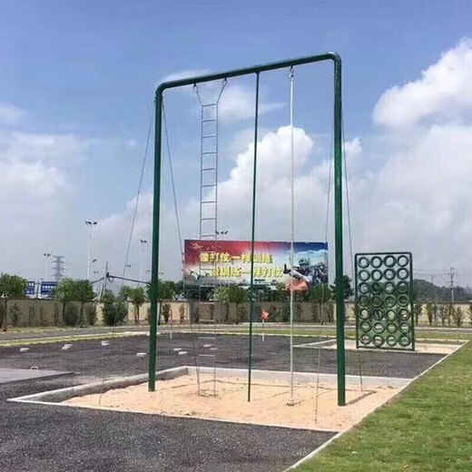 
Not stopped rope training frame climbing pole climbing ladder climbing frame height 8 meters wide 4 meters 114 pipe (excluding installation) WZHL-12604