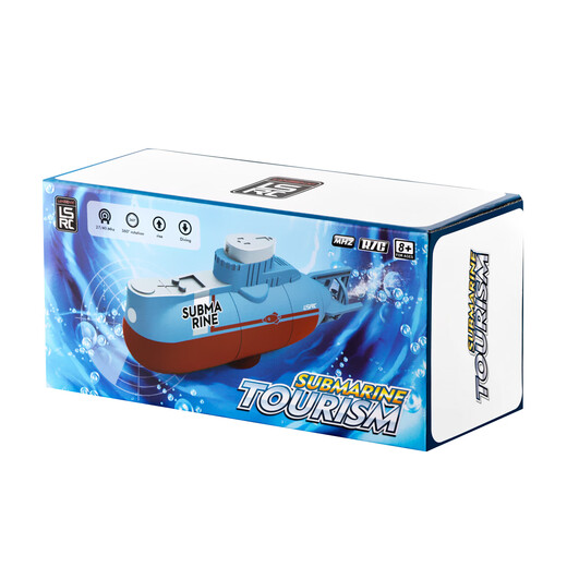 Yikong RC Fernbedienungs -U -Boot für Kinder Tauchtank Spielzeug Mini -Militärmodell Fernbedienungssimulation Weiß grau