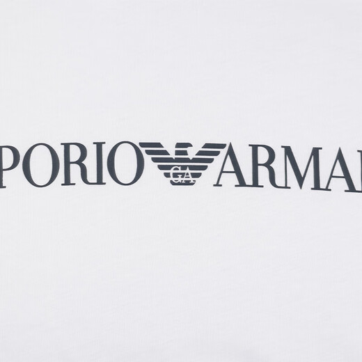 阿玛尼（ARMANI）男装经典百搭时尚T恤12006礼物 白色 XL