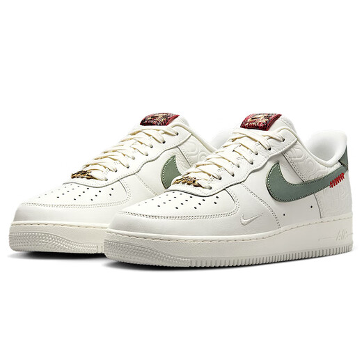 Nike NIKE Men's Air Force One AF1 New Year's Gift Sports Shoes HV5979-130 White Green 43