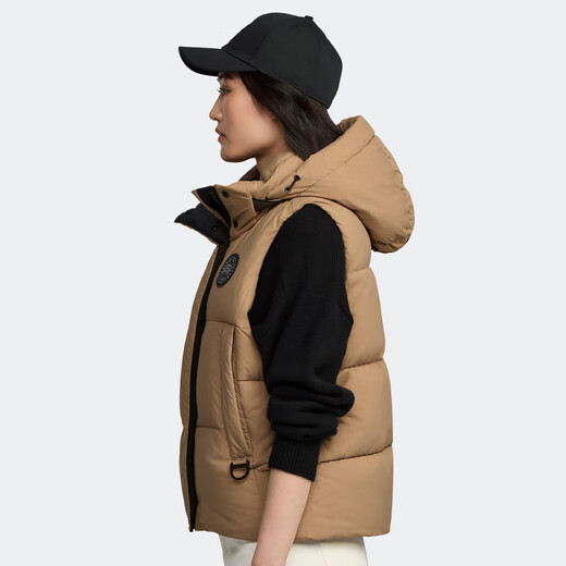 加拿大鹅（Canada Goose）Junction Puffer女士黑标羽绒马甲大鹅外套 2622WB 1483 沙漠色 XS