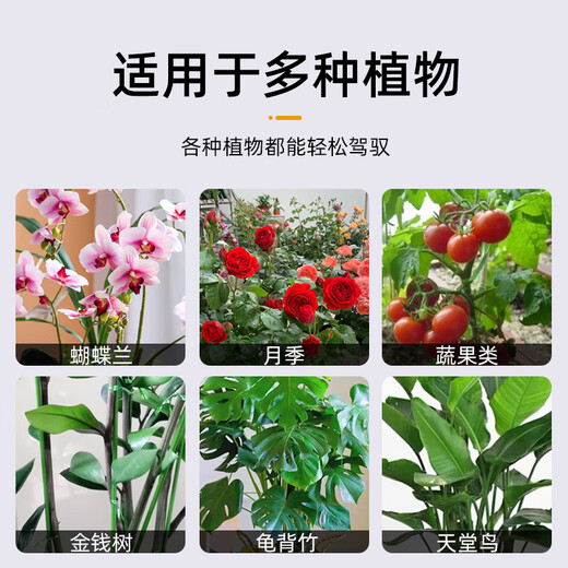 
Climbing fixed binding rod Money tree support rod Indoor fruits, flowers, plants, gardening flower stand flower pot support rod 10 4mm green 50cm long 10 sets of hats