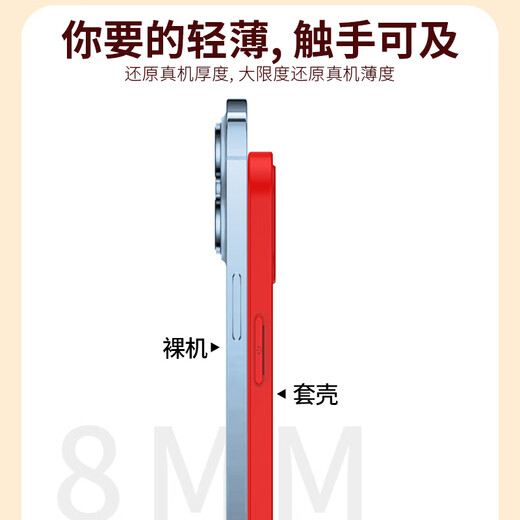 ¿Está bien? Aplicable a Apple 13 Case de teléfonos móviles 2025 Año Nuevo de la serpiente iPhone 13 Promax Liquid Glass Protective Case Red Personalizado Anti-Fall Lente con todo incluido Apple 13 [Rojo chino-Buena suerte Laicai C869]+ Filina de telefonía móvil Vidry Vids Vlak Shell
