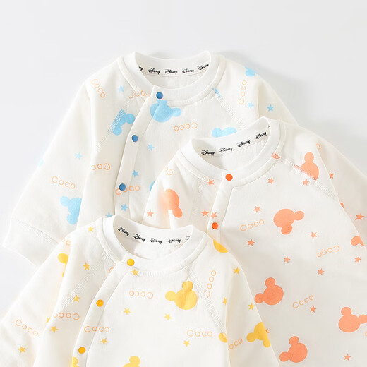 
Disney baby clothes 60g newborn onesom clothespin cotton full moon baby 100-day pajamas spring and autumn pink 80cm