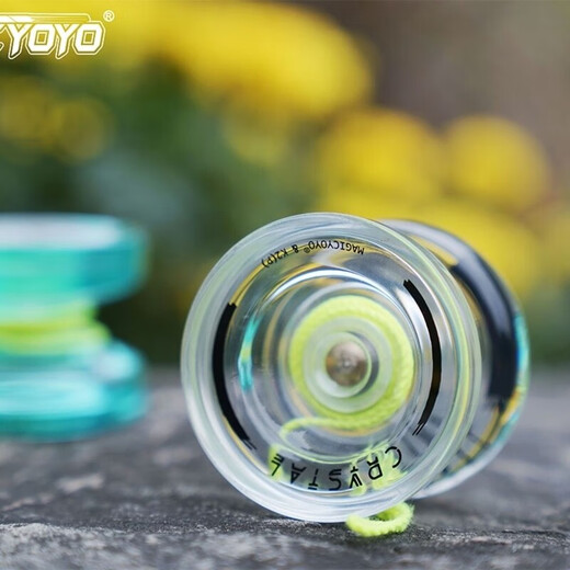 Wanli Anfänger Yo-Yo K2 Plastikkristall Yo-Yo Professionelle Ausbilterwettbewerb Magic Yoyo Kinder leben Schlafpfirsche Pulver