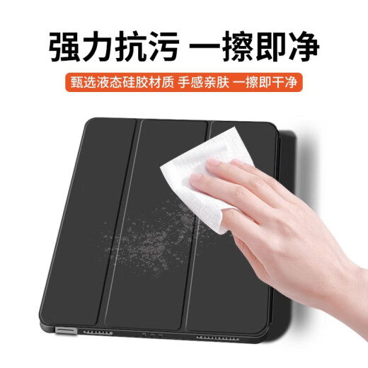 
Lutong suitable for Apple iPad Pro silicone protective cover 9.7-inch iPad Pro triple-fold leather case iPad computer pro 9.7-inch 2016 full-inclusive iPad1674 bracket a1675 [White Ice Blue] A1673/A1674/A16755