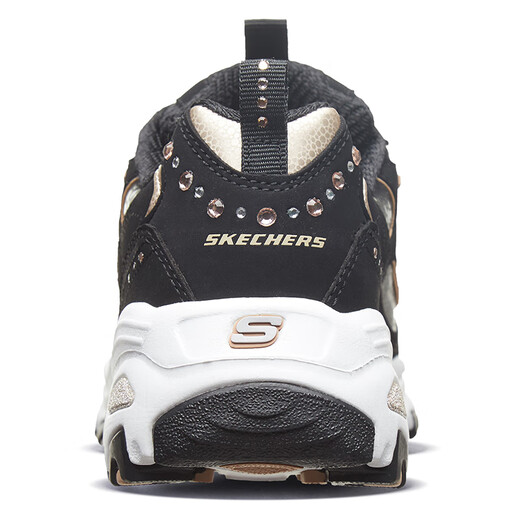SKECHERS DAME SHOUS SPRING 2025 NEU NEU VERSATILE PANDA SHOUS FODENTREND SPORN CLASSIGKEIT DIAL SOLLE ERHALTENDE Dad Schuhe 11979-BKGD/Schwarzgold 37.5