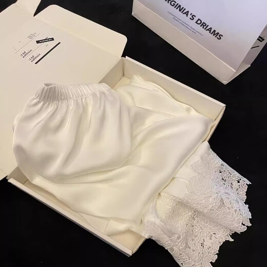 Shemengduo 2025 Nuevo pijama de manga larga para mujeres en primavera y otoñal seda de seda simple ropa para el hogar para ropa de verano 13533 luna blanca única talla mm