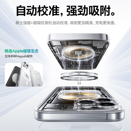 Beisi [really not yellowing 丨ice-transmissive heat dissipation] suitable for iPhone 16pro mobile phone case Apple 16pro protective case Magsafe magnetic charging ultra-thin anti-fall lens full package