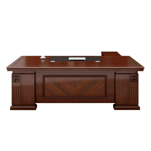 Li Lun new boss desk desk new Chinese style executive desk office office furniture single table 2.2 meters