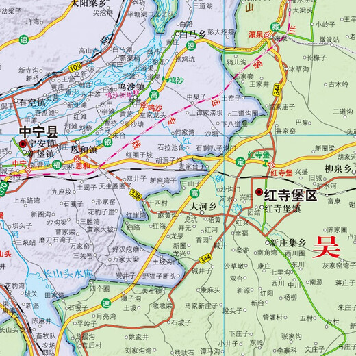 2025全新升级版大幅面地图 宁夏地图 尺寸约:1.1米*0.8米 折叠覆膜 大比例政区图城区图市区图 政区区划城市交通路线旅游 乡镇信息 出行易携带 中国分省系列地图宁夏回族自治区