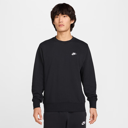 Nike (Nike) Herren Frühlings- und Herbst-Rund-Hals-Sweatshirt, Casual und Sport, modische und einfache FN3889-010 Black L