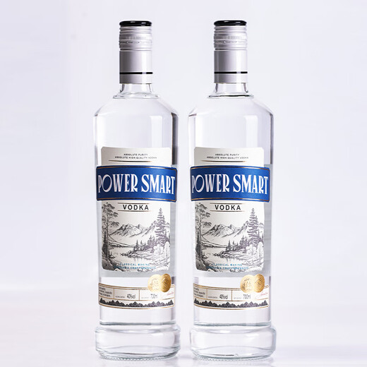 Power Smart Vodka 700 ml Bar Getränkebasis Weine 40 Grad Spirituosen Nicht-entsprechend Whisky Cocktail Authentische Originalgeschmack 700 ml 12 Flaschen Wodka 8 Bullet Cups