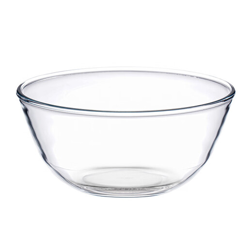 Meal General Transparent Glass Bowl High Temperature Resistant Household Baking Glass Basin and Noodle Cake Egg Salad Instant Noodle Bowl Large Soup Bowl Glass Salad Bowl 1 piece 4500ml