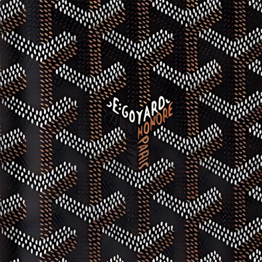 GOYARD presbyopic printed flap pockets, cowhide, card holder, passport bag, same style for men and women, black/brown