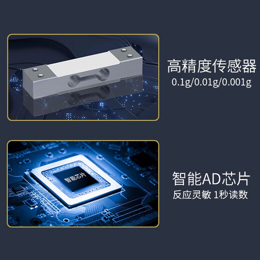 Songzhong German electronic balance scale 0.01g high-precision electronic scale gram precision laboratory analysis balance 0.001 gold traditional Chinese medicine jewelry gram scale 0.1g square plate - range 3kg accuracy 0.1g without weight