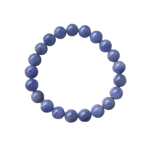 Yiyi Natural Tanzanite Single Circle Bracelet Tanzania Sapphire Heart of the Ocean Bracelet Tanzanite Crystal Jewelry for Women No. 01 Size Approximately 6MM