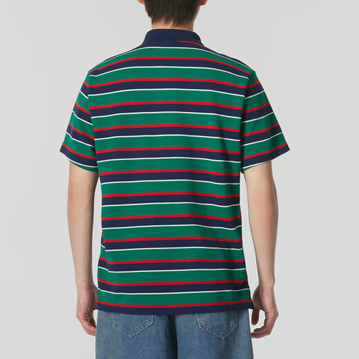 
Nike (NIKE) short-sleeved men's clothing, new summer outdoor fitness sportswear, POLO shirt, striped versatile lapel casual T-shirt, FN3897-410 L