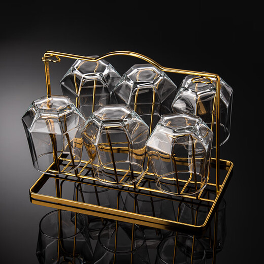 Myhobby light luxury high-end whiskey cup set spirits cup brandy wine cup household crystal glass