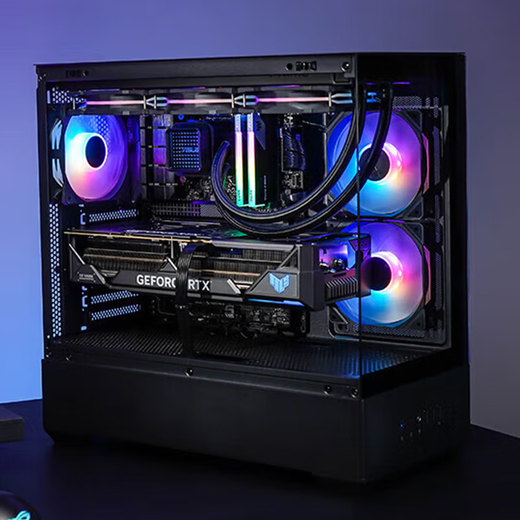 AMD family bucket Ryzen 9950X3D/9800X3D host/Asus 5080 5070Ti 5070 host game desktop assembly computer host complete machine DIY assembly machine R7 9700X+RTX5060Ti丨One