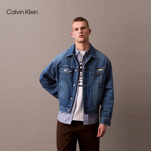 Calvin KleinJeans25春夏新款男士休闲通勤ck字母印花纯棉针织短袖T恤4RB832G