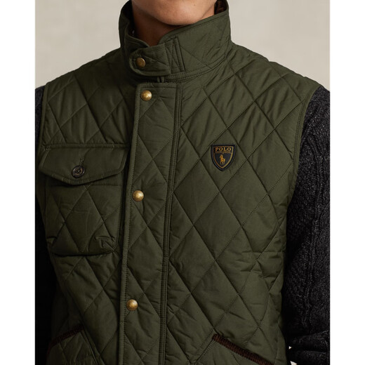 Polo Ralph Lauren Men's Classic Quilted Vest RL15907 301-Green L