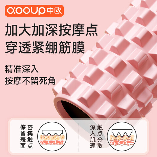 China-Europa Roller de espuma sólida Relilla de relajación de relajación profesional Maceta Masaje Masaje Piernas Rolling Equipment Columna de yoga Polvo Xilan [75 Dureza + dientes de lobo + Roller sólido]