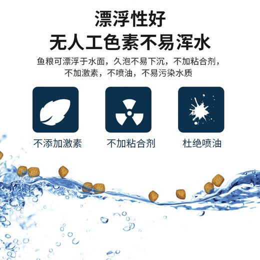 
Gaogoli Japan's original imported cherry blossom koi feed hikari to grow color-enhancing body germ floating fish food low water temperature germ s 15253g 0 bottles sinking bottom type