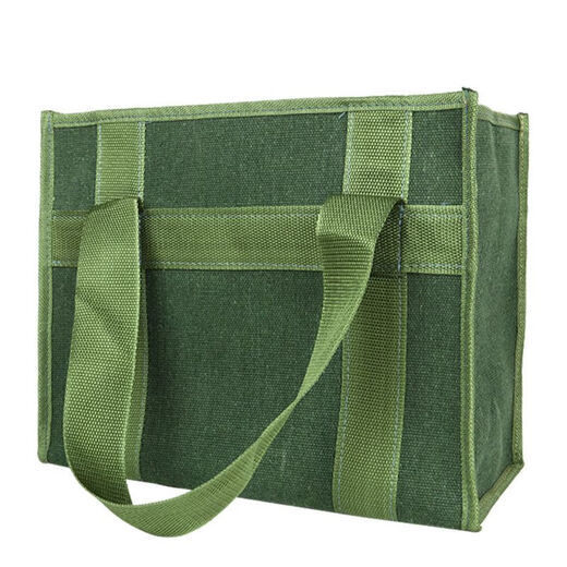 An Junsheng thickened canvas portable tool bag electrician repair bag canvas bag rectangular long canvas tool bag carpentry tile medium size ordinary length 35*width 17*height 17 with cover
