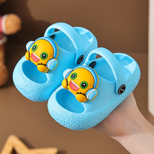 HA Fat Pig Dely's Slippers для мальчиков и пещерных туфель для мальчиков и девочек 2025 Летний новый стиль мягкий подолож и солип детские детские тапочки Желтые 20-21 размер 13 см.