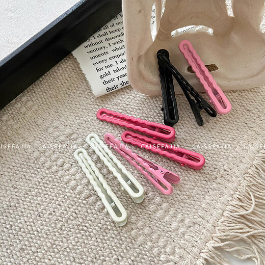 Candy Color Seamless Duckbill Clip Broken Hair Clip Women's Forehead Bangs Side Clip Headwear Straight Hair Clip TS64 Candy Color Duckbill Clip 5 Random Colors