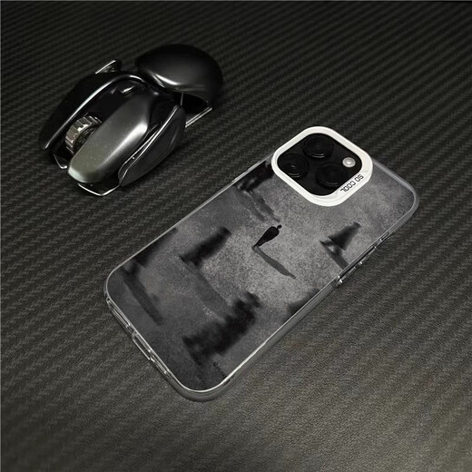 Anwendbar für Apple 16 Promax Mobile Handy Hülle iPhone 15 Pro14 Anti-Fall 1312 Hard Shell 11x [Modefarbe Silber Schwarz] C682 Life Road Apple 16