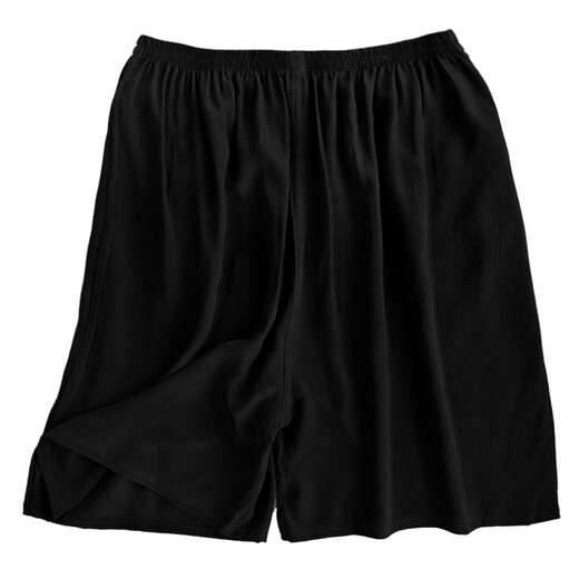 Yimimei schwere Seidenpajama Hosen Maulbeer Seiden Sommer loser Seiden-Männer Beachhose Fünf-Punkte-Shorts Freizeit Home Hosen Hellgrün 13799 Twill One Size 115-165jin [Jin entspricht 0,5 kg]