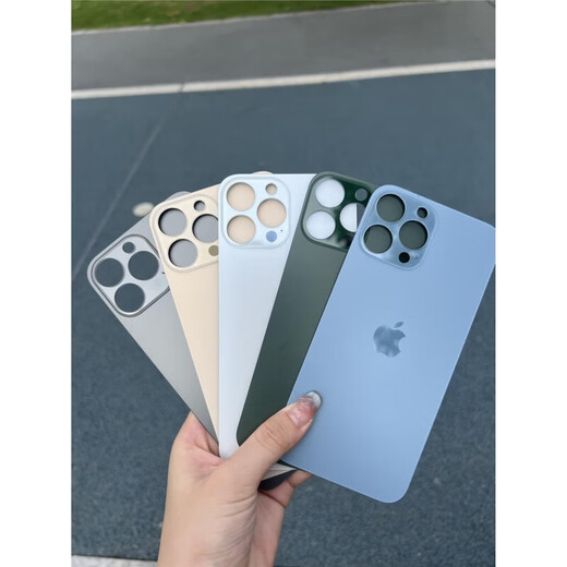 Suitable for Apple 13pm/13pro mobile phone back cover glass 13promax rear screen case small hole back cover white original quality Apple 13promax