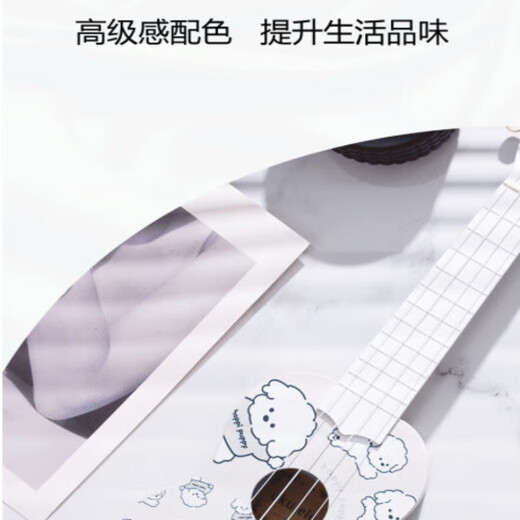骊歌德国21寸实木尤克里里初学小吉他小学生专业演奏级乌克丽丽女生 小熊猫[正向]+包+全套配件 21英寸