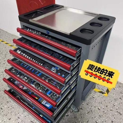 Shantou Lincun Heavy Tool Truck Set High Strength Thickened Removable Drawer Repair Workshop 720 Pieces Full Auto Repair 4S Shop 720 Pieces Full Style + 12 Drawers Upgraded Tool Cabinet