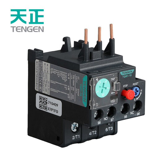 Tianzheng Electric thermal relay temperature overload protector switch TGR1 thermal relay TGR1-18 5.5-8A