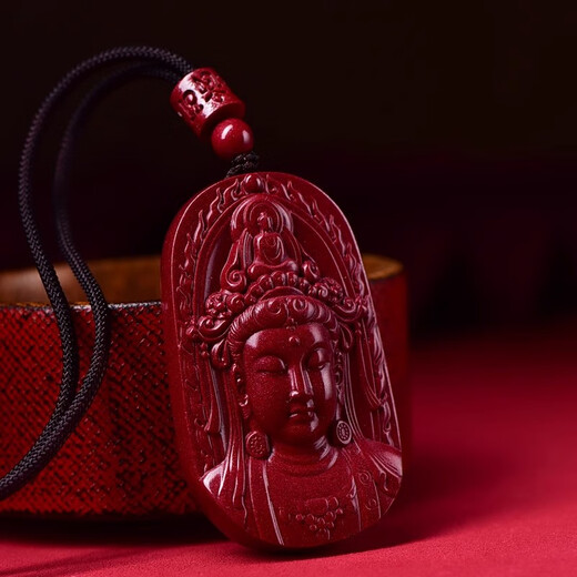 Freiheit spreche von Zimt im südchinesischen Meer Guanyin Pendellänner und Frauen Guanyin Bodhisattva Buddha Statue Sechs-Charakter-Mantra Halskette Lange Anhänger Accessoires Halskette