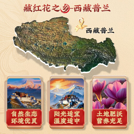 同仁堂藏红花西藏特级滋补品100%高原区采摘养生礼物送女友母亲节1g
