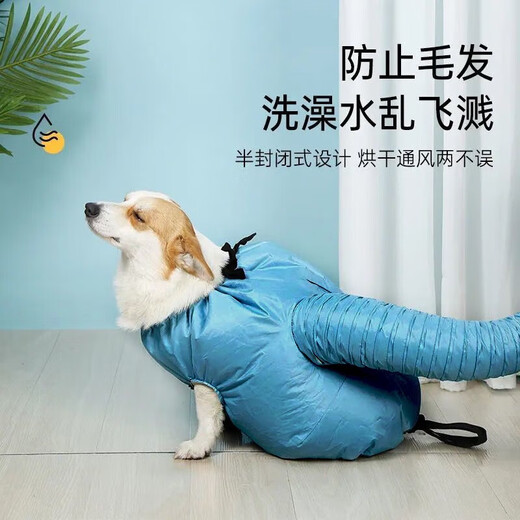 Tapaying Drying Bag Pet Dog Golden Retriever Bathing Medium and Large Dog Household Fully Automatic Hair Blow Drying Box Artifact Universal M Suitable for Weight 12-35 Jin Jin equals 0.5 kg Cats and Dogs Length 35-51